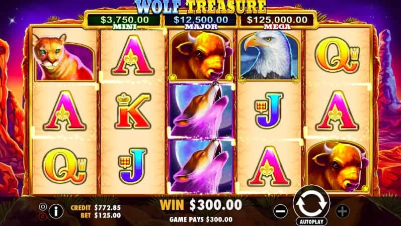 Wolf Treasure Pokie