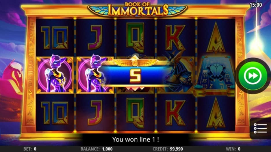 Playamo Casino - Book Of Immortal Pokie by iSoftBet