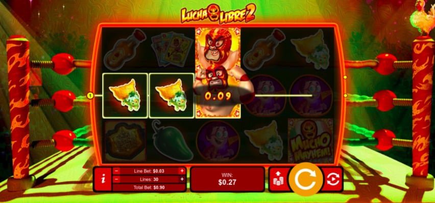 Playing Lucha Libre 2 Pokie at Xpokies