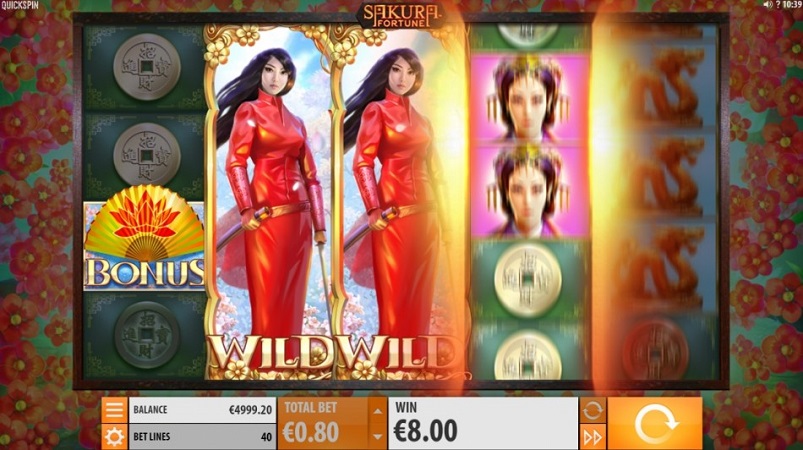 Sakura Fortune Pokie by Quickspin at 7Bit Casino