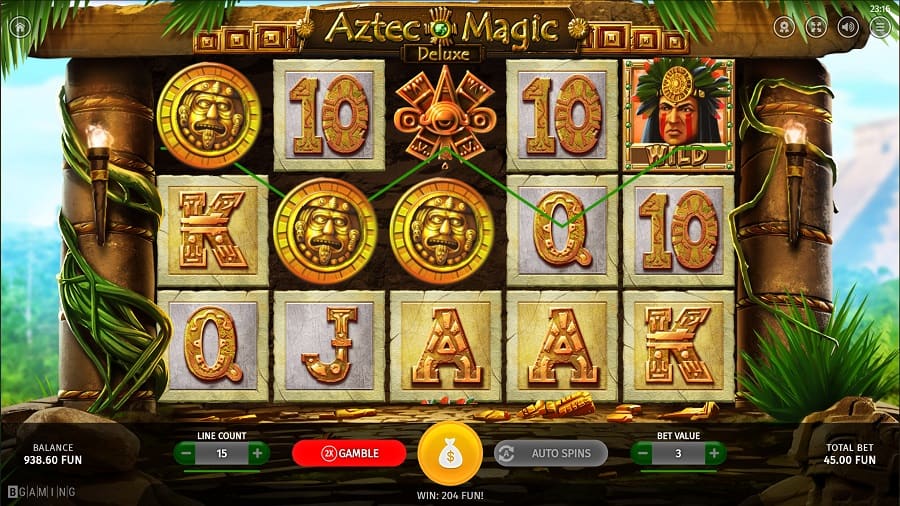 Gunsbet Casino - Aztec Magic Deluxe Slot by BGaming