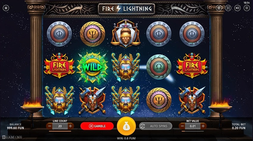 Fire Lightning Slot by Bgaming - Gunsbet Casino