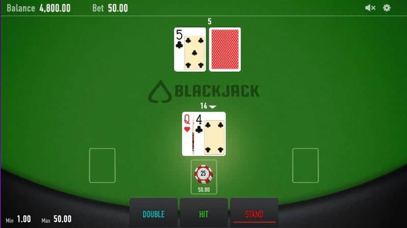 Playing Blackjack at Casino Rocket