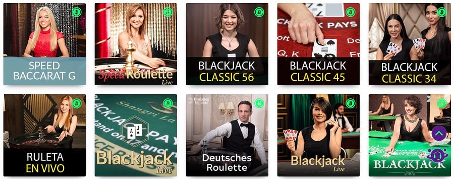 Live Dealers Casino at Casino Rocket