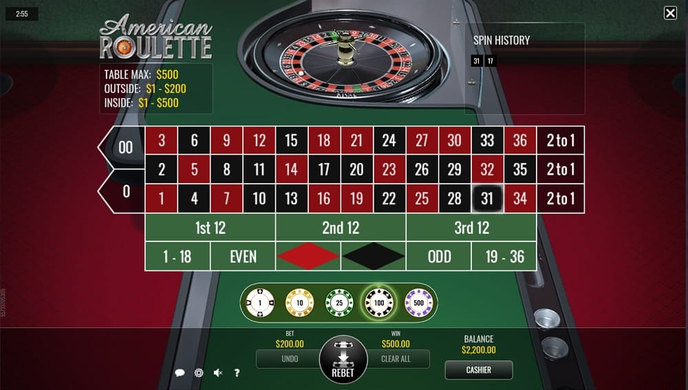 DuckyLuck Casino - American Roulette Game