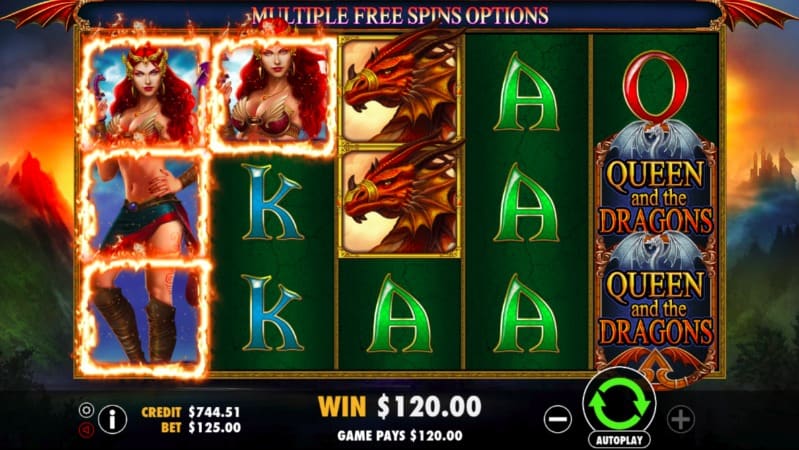 King Billy Casino - Queen and the Dragons Pokie by Igtech