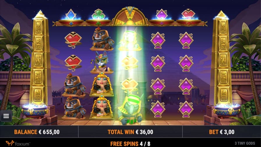 3 Tiny Gods Pokie by Microgaming - ViggoSlots Casino