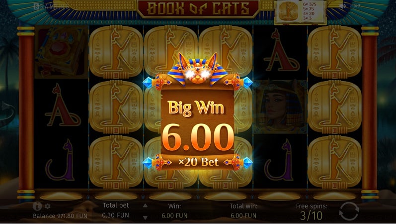 Book of Cats Pokie by BGaming - Bitkingz Casino