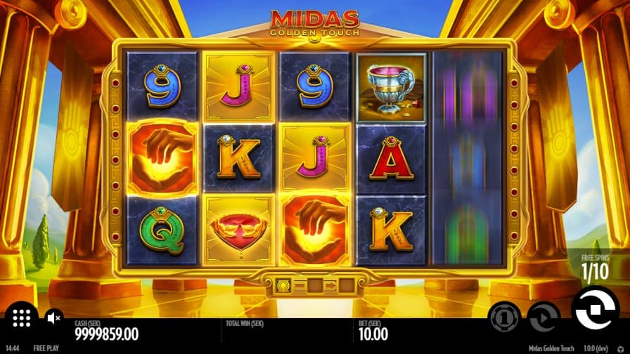 Midas Golden Touch Pokie by Thunderkick