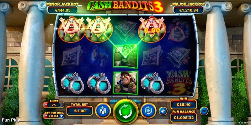 Cash Bandits 3 Slot by RTG at Ozwin Casino