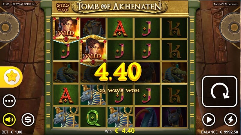 Pokie Place Casino Review - Tomb of Akhenaten Pokie by Nolimit