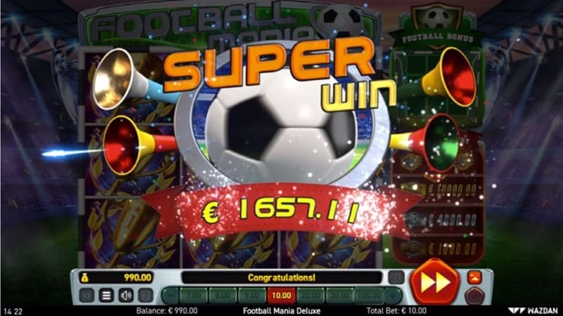 Football Mania Deluxe Slot by Wazdan at QueenSpins