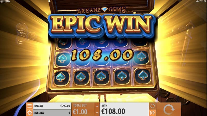 Arcane Gems Pokie by Quickspin - Queenspins Review