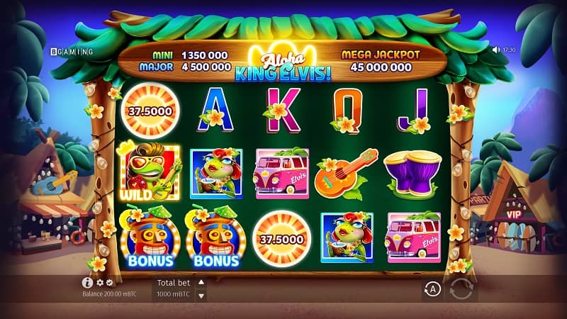 Aloha King Elvis! New Pokie by Bgaming at Cobra Casino