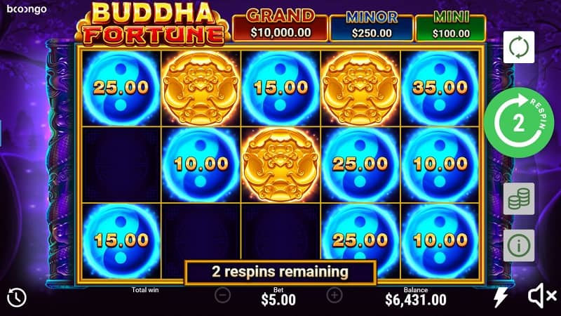 Buddha Fortune Hold and Win Pokie by Booongo at Nine Casino