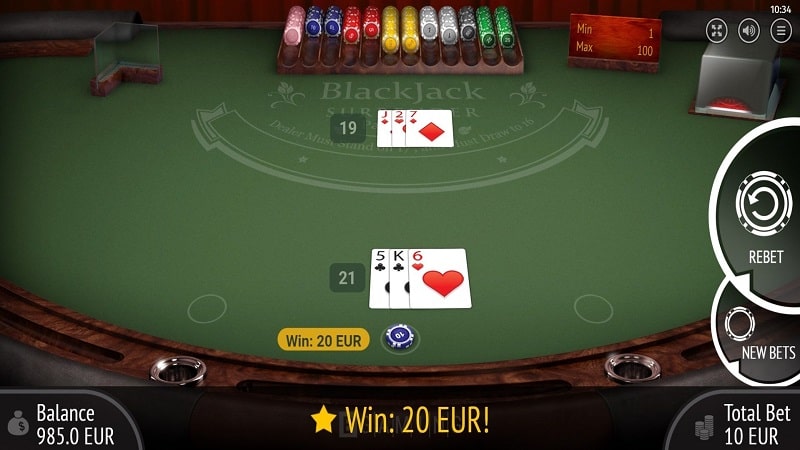 Blackjack Surrender Game by Bgaming