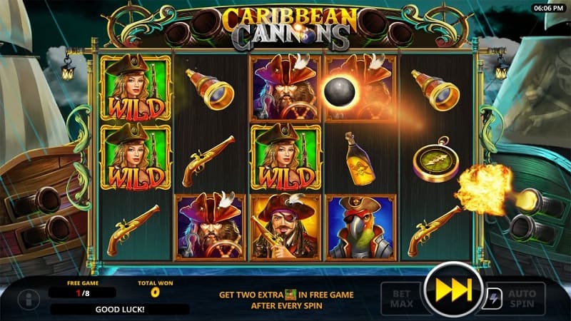 Free Spins on Caribbean Cannons Pokie by Swintt - Wild Tornado Casino