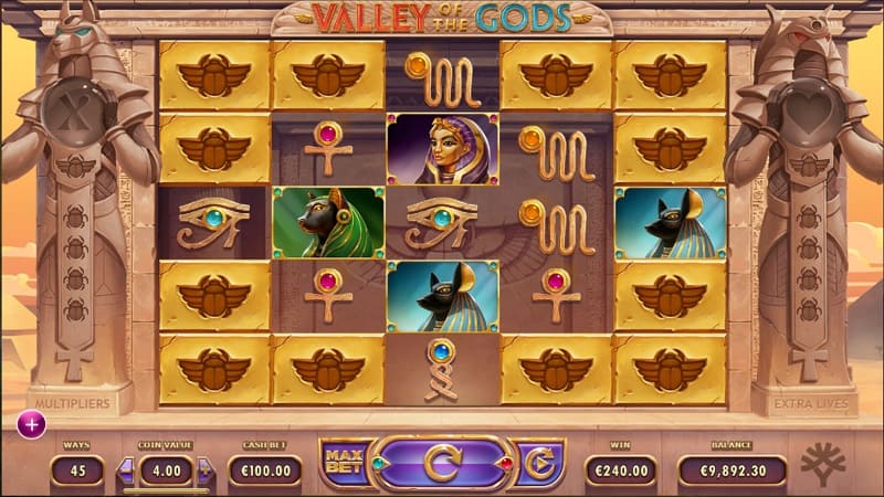 Valley Of The Gods Pokie by Ygdrasil - at Wild Tornado Casino