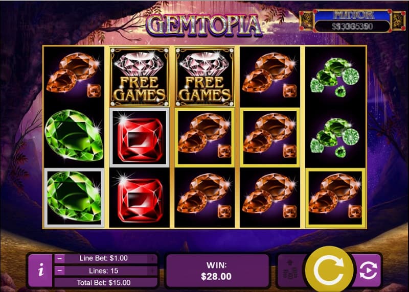 Gemtopia Pokie Game - Highway Casino