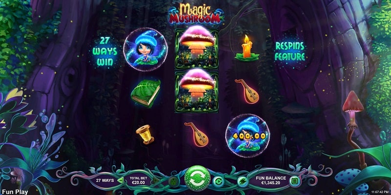 Magic Mushroom Slot from RTG at Highway Casino