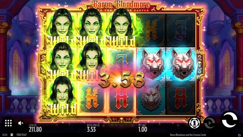 Baron Bloodmore and the Crimson Castle Pokie Game by Thunderkick