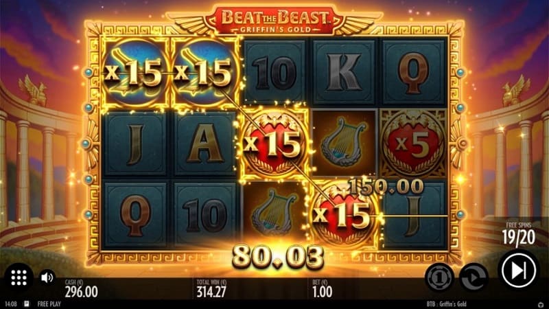 Beat the Beast Griffins Gold - Pokie Game by Thunderkick