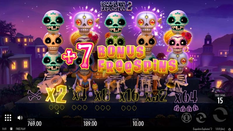 Esqueleto Explosivo 2 Pokie Game by Thunderkick