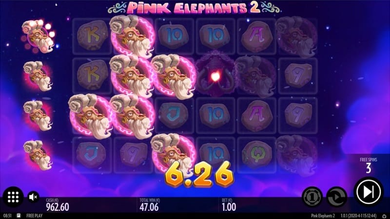 Pink Elephants 2 Slot Game by Thunderkick at Slot Vibe