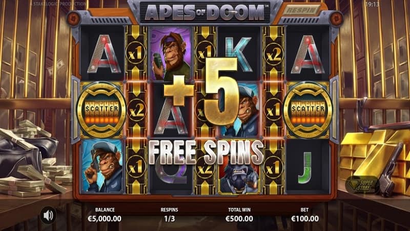 Apes of Doom - Pokie Game by Stakelogic - Tsars Casino Review