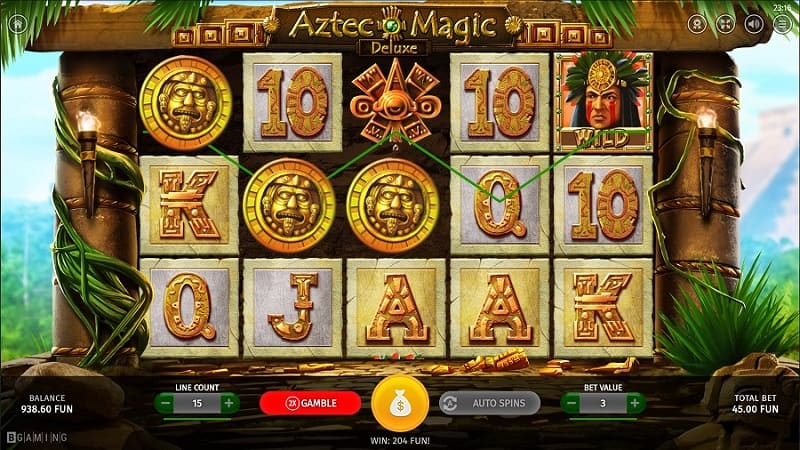 Aztec Magic Deluxe Slot by BGaming at Megaslot Casino