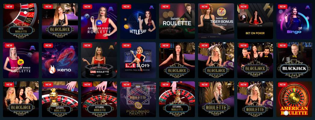 Live Casino Dealers Section at MegaSlot