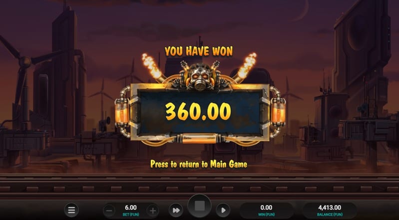 Club Riches Casino Review -Screenshot of Money Train 3 Pokie by Relax Gaming - Big Win