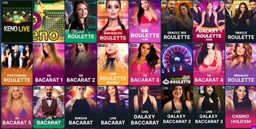 Live Casino Section at RichPrize Casino