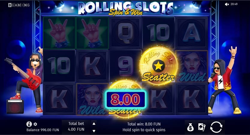 Rolling Slots Spin & Win Pokie by Bgaming