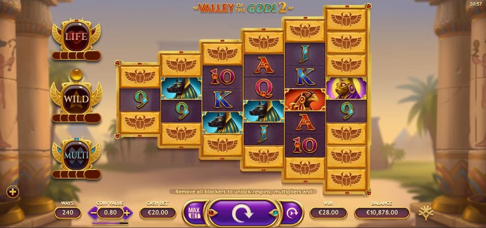 Valley of the Gods 2 Pokie by Yggdrasil