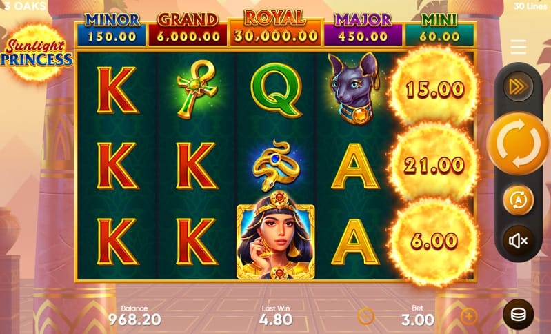 Winning Screenshot of Sunlight Princess Pokie Game by Booongo
